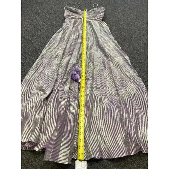 $997 Alexis Womens Purple Spaghetti Strap Sweetheart Neck Lined Maxi Dre… - Picture 16 of 16
